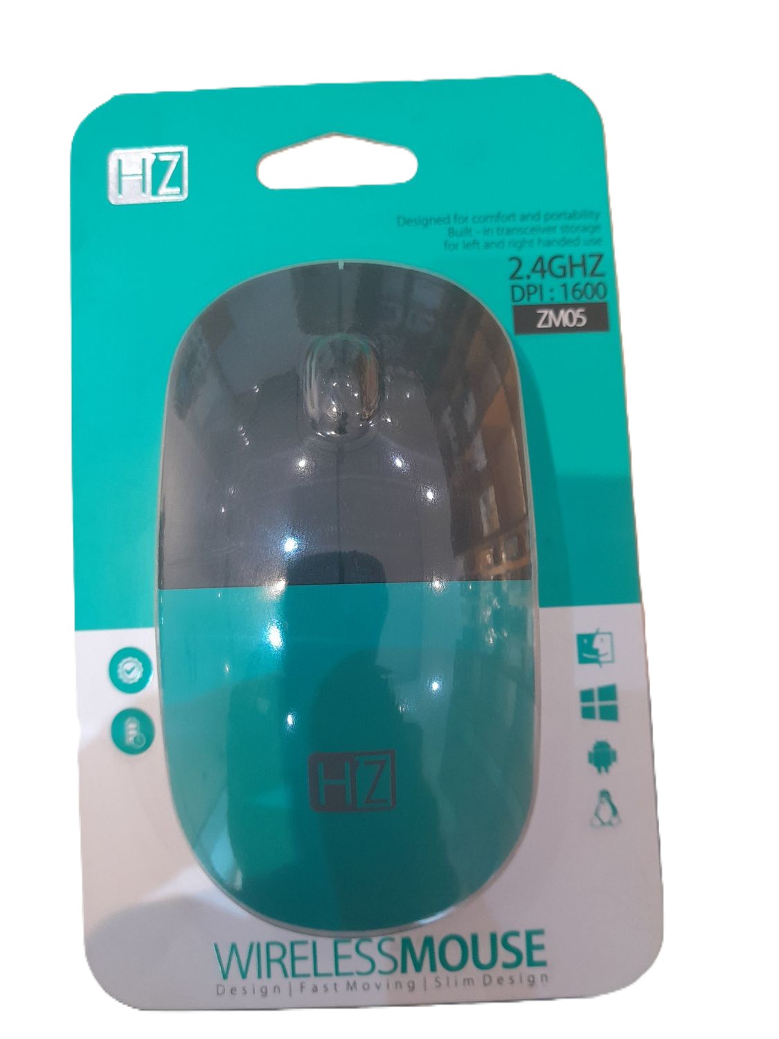 Heatz ZM05 wireless mouse.Green/Black