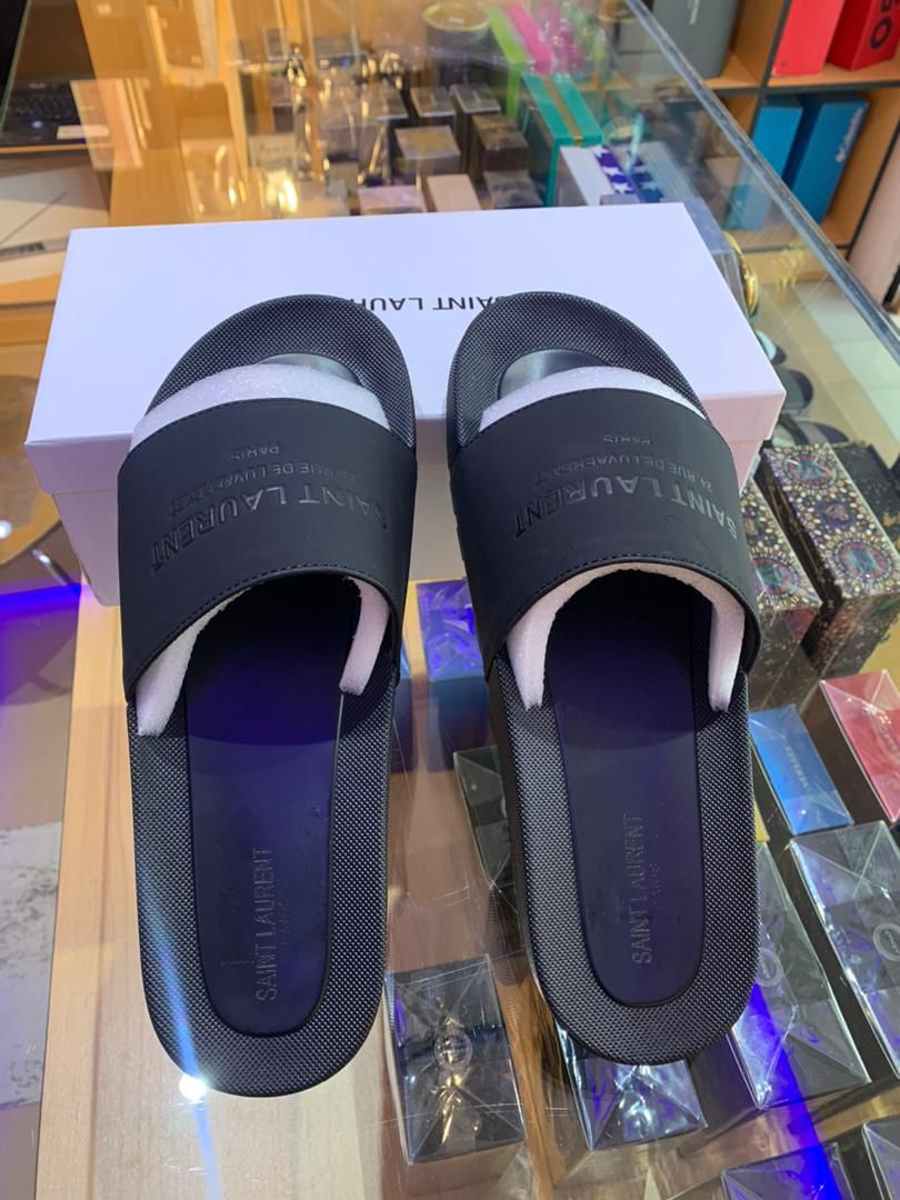 Saint Laurent slide sandals